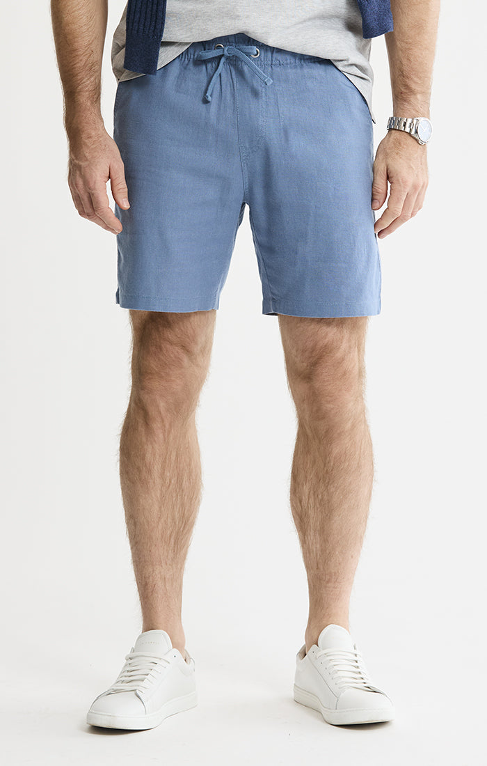 Linen Blend Drawstring Shorts | Men's Shorts | JACHS NY