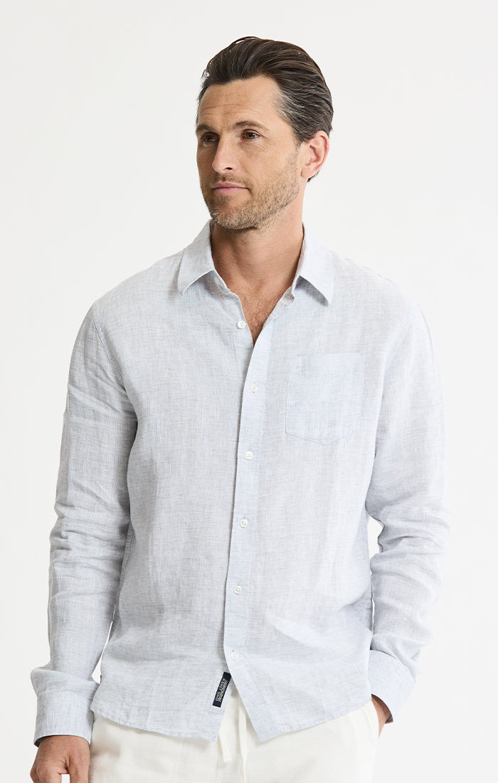 Linen Button-Down Shirt | Men's Shirts | JACHS NY
