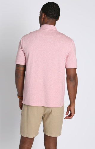 Red Cotton Modal Polo Shirt - JACHS NY