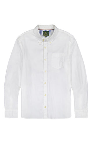 White Stretch Oxford Shirt - JACHS NY