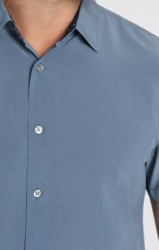 Blue Gravityless Short Sleeve Shirt - JACHS NY