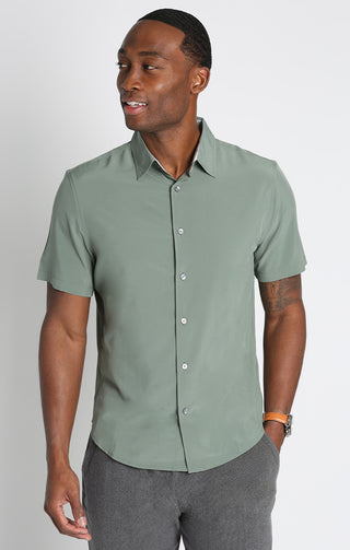 Olive Gravityless Short Sleeve Shirt - JACHS NY