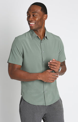 Olive Gravityless Short Sleeve Shirt - JACHS NY