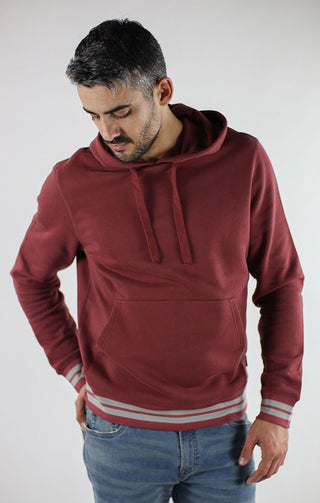 Red Soft Touch Varsity Hoodie - JACHS NY