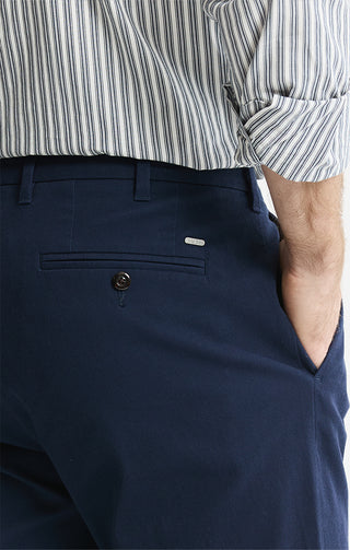 Cotton Silk Blend Stretch Chino Pants - JACHS NY