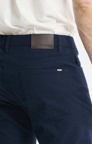 Cotton Silk Blend Stretch 5-Pocket Pants - JACHS NY