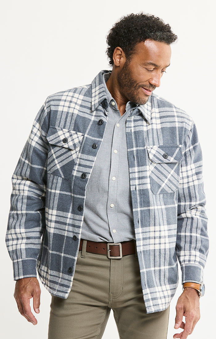 Sherpa Lined Wool Jacket | Men's Shirt Jackets | JACHS NY