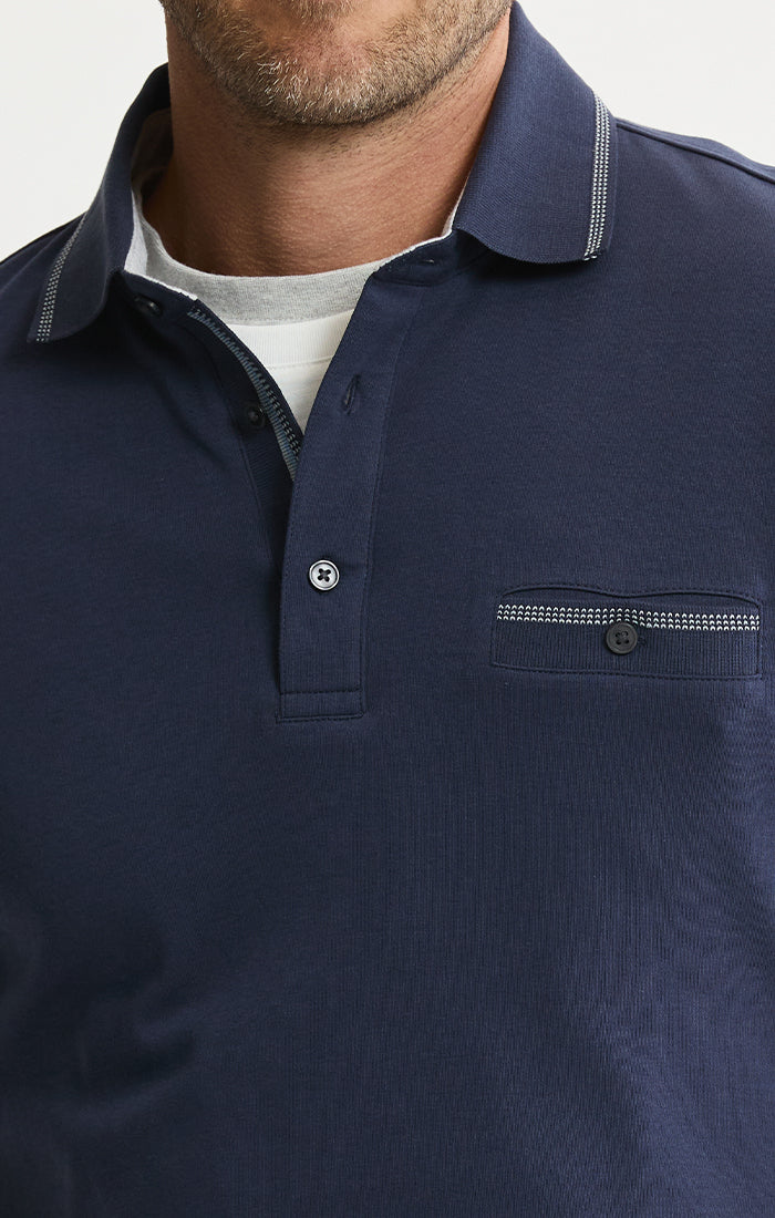 Cotton Interlock Polo | Men's Polos | JACHS NY