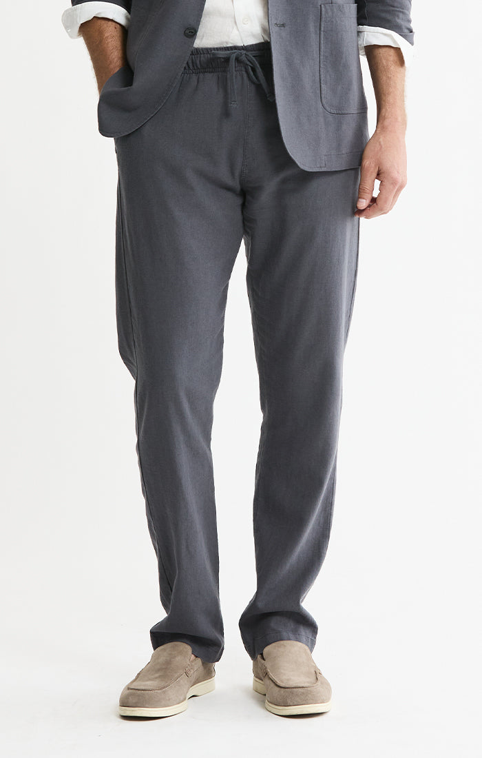 Linen Blend Drawstring Pants | Men's Pants | JACHS NY