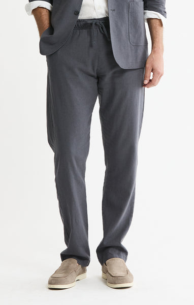 Linen Blend Drawstring Pants | Men's Pants | JACHS NY