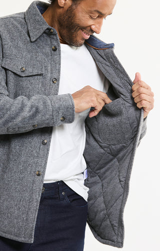 Luxe Soft-Blend Quilt Lined Overshirt - JACHS NY