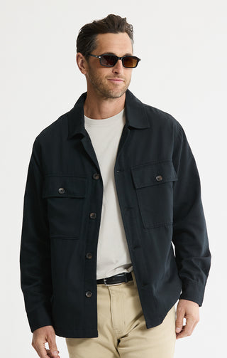 Rayon Lyocell Military Shirt Jacket - JACHS NY