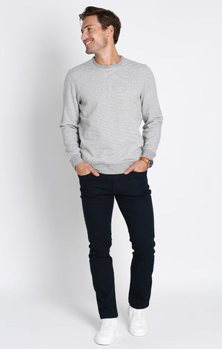 Striped Sustainable Fleece Crewneck - JACHS NY
