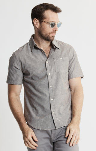Classic Oxford Short Sleeve Shirt - JACHS NY