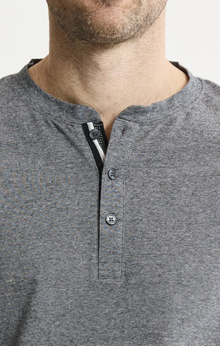 Luxe Knit Short Sleeve Henley Shirt - JACHS NY