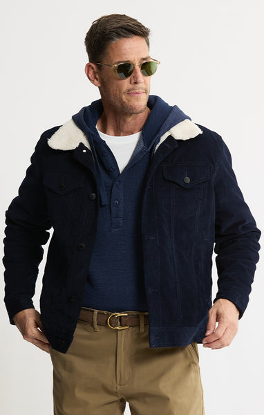 Sherpa Lined Corduroy Trucker Jacket | Men's Jackets & Outerwear