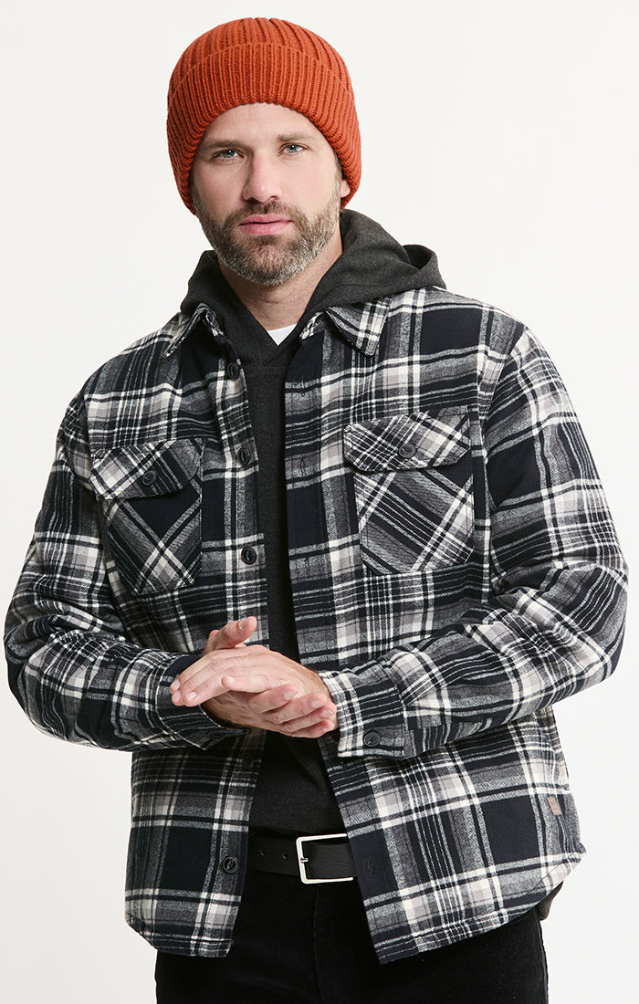 Sherpa Lined Flannel Shirt Jacket | Men's Shirt Jackets | JACHS NY