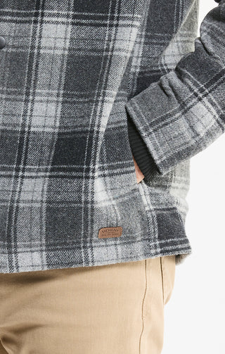 Sherpa Lined Wool Blend Jacket - JACHS NY