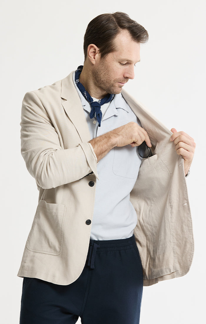 Linen Blend Blazer | Men's Blazers | JACHS NY