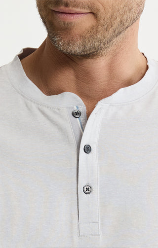 Luxe Knit Short Sleeve Henley Shirt - JACHS NY