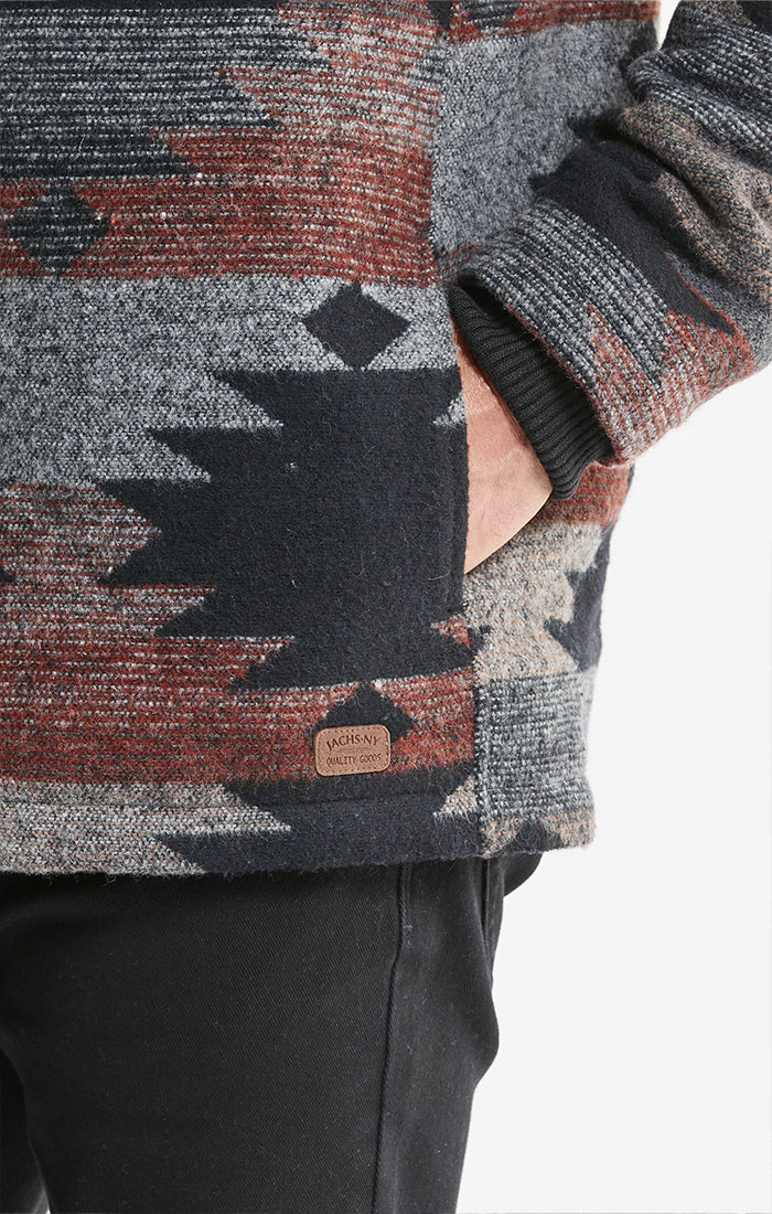 Sherpa Lined Wool Blend Jacket | Men's Shirt Jacket | JACHS NY