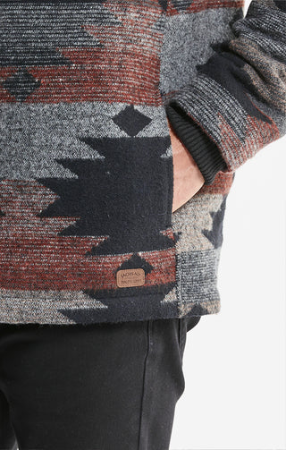 Sherpa Lined Wool Blend Jacket - JACHS NY
