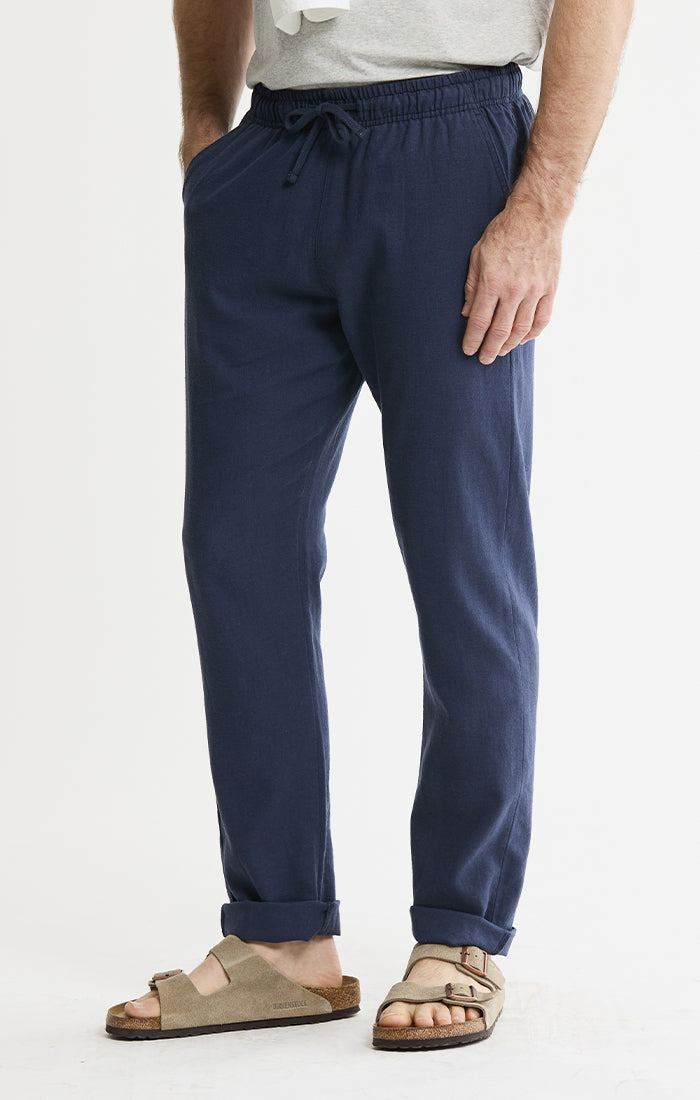 Linen Blend Drawstring Pants | Men's Pants | JACHS NY