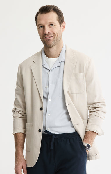 Linen Blend Blazer | Men's Blazers | JACHS NY