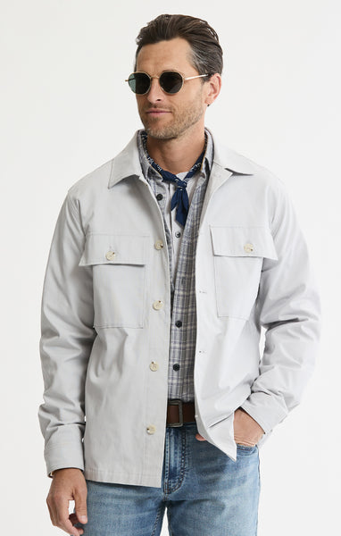 Stretch Utility Overshirt Jacket | Men's Shirt Jacket | JACHS NY