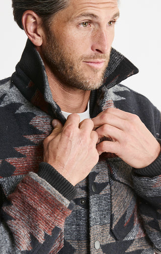 Sherpa Lined Wool Blend Jacket - JACHS NY