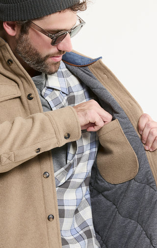 Luxe Soft-Blend Quilt Lined Overshirt - JACHS NY