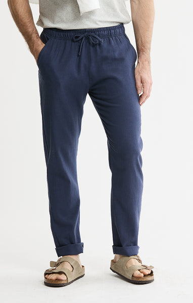 新品　salsation Slim-Fit Drawstring Pants Linen Blend Drawstring Pants | Men's Pants | JACHS NY