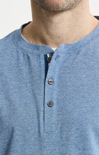 Luxe Knit Short Sleeve Henley Shirt - JACHS NY