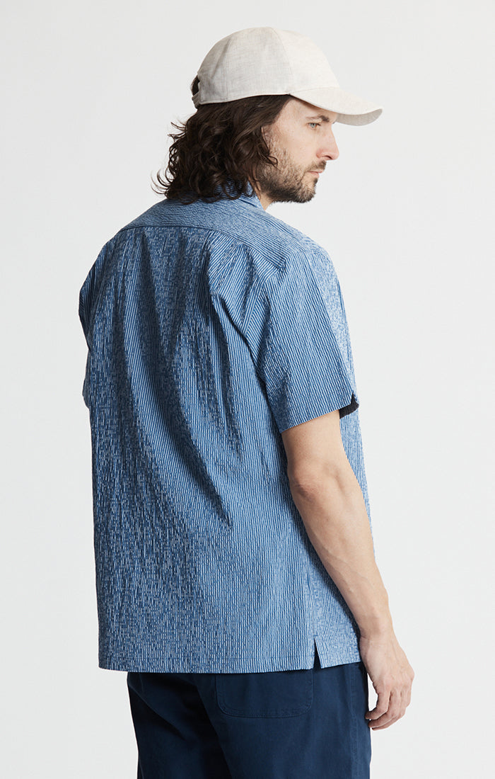 Seersucker Short Sleeve Camp Shirt – JACHS NY