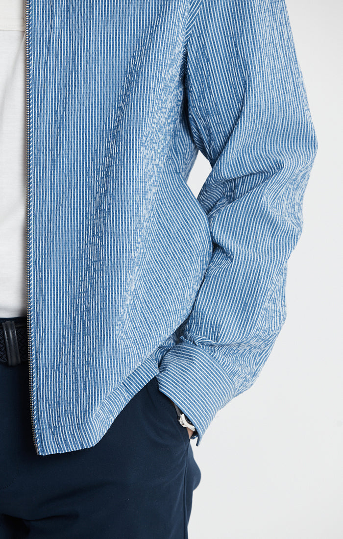 Charles Seersucker Full Zip Jacket – JACHS NY