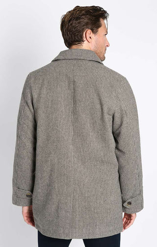 Dark Taupe Mott Wool Blend Coat - JACHS NY