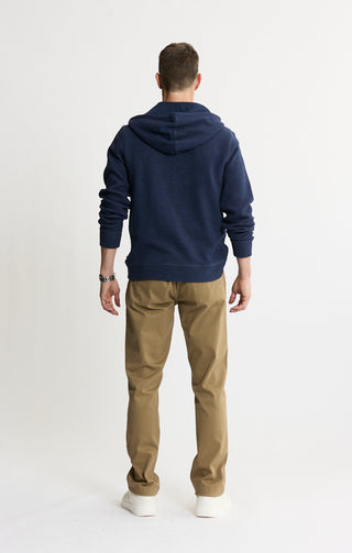 Doubleface Mesh Hooded Henley Pullover - JACHS NY