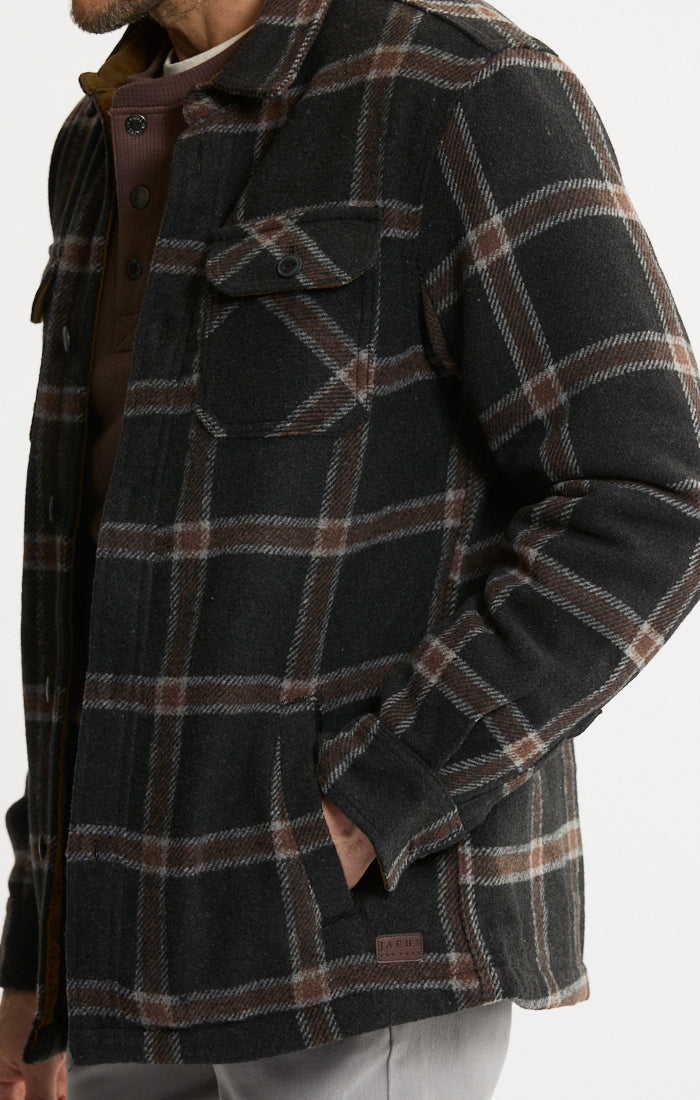 Thermal Lined Wool Blend Shirt Jacket | Men's Shirt Jackets | JACHS NY