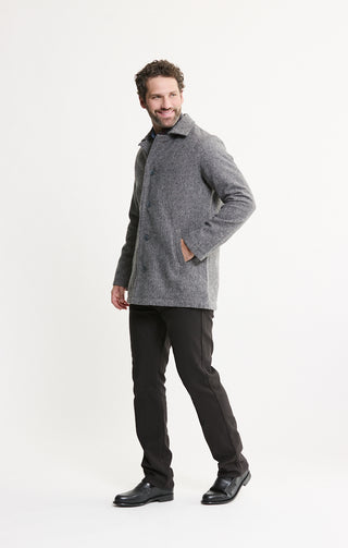 Classic Lined Herringbone Coat - JACHS NY