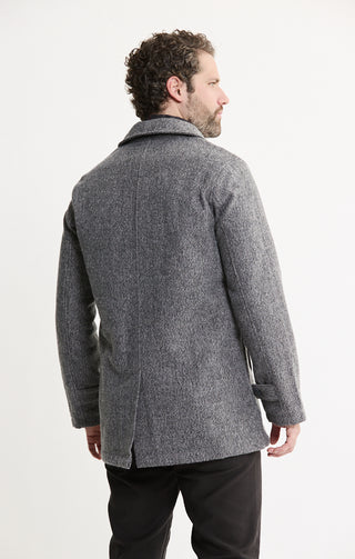 Classic Lined Herringbone Coat - JACHS NY