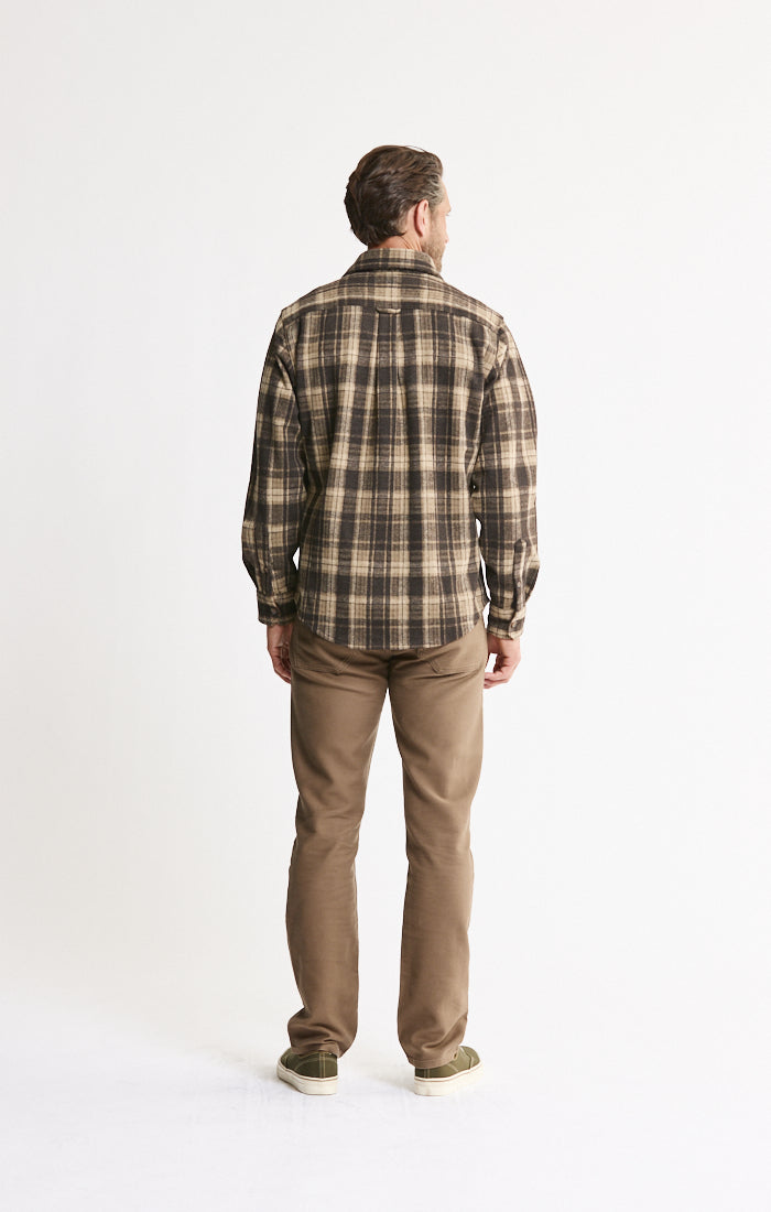 Knit Flannel Button-Up Shirt | Men's Flannel Shirt | JACHS NY