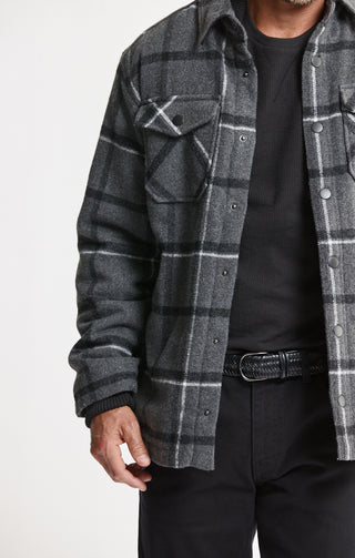 Sherpa Lined Wool Blend Jacket - JACHS NY