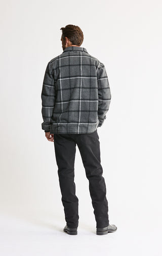 Sherpa Lined Wool Blend Jacket - JACHS NY