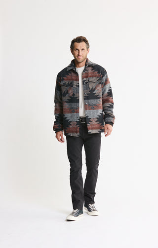 Sherpa Lined Wool Blend Jacket - JACHS NY