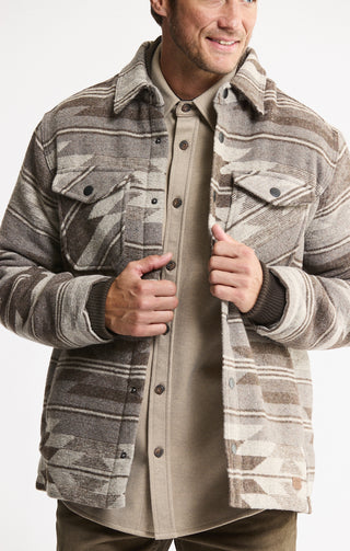 Sherpa Lined Wool Blend Jacket - JACHS NY