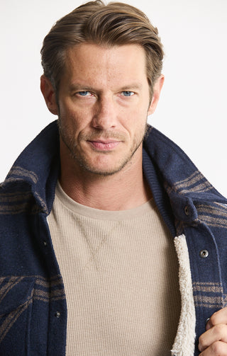 Sherpa Lined Wool Blend Jacket - JACHS NY