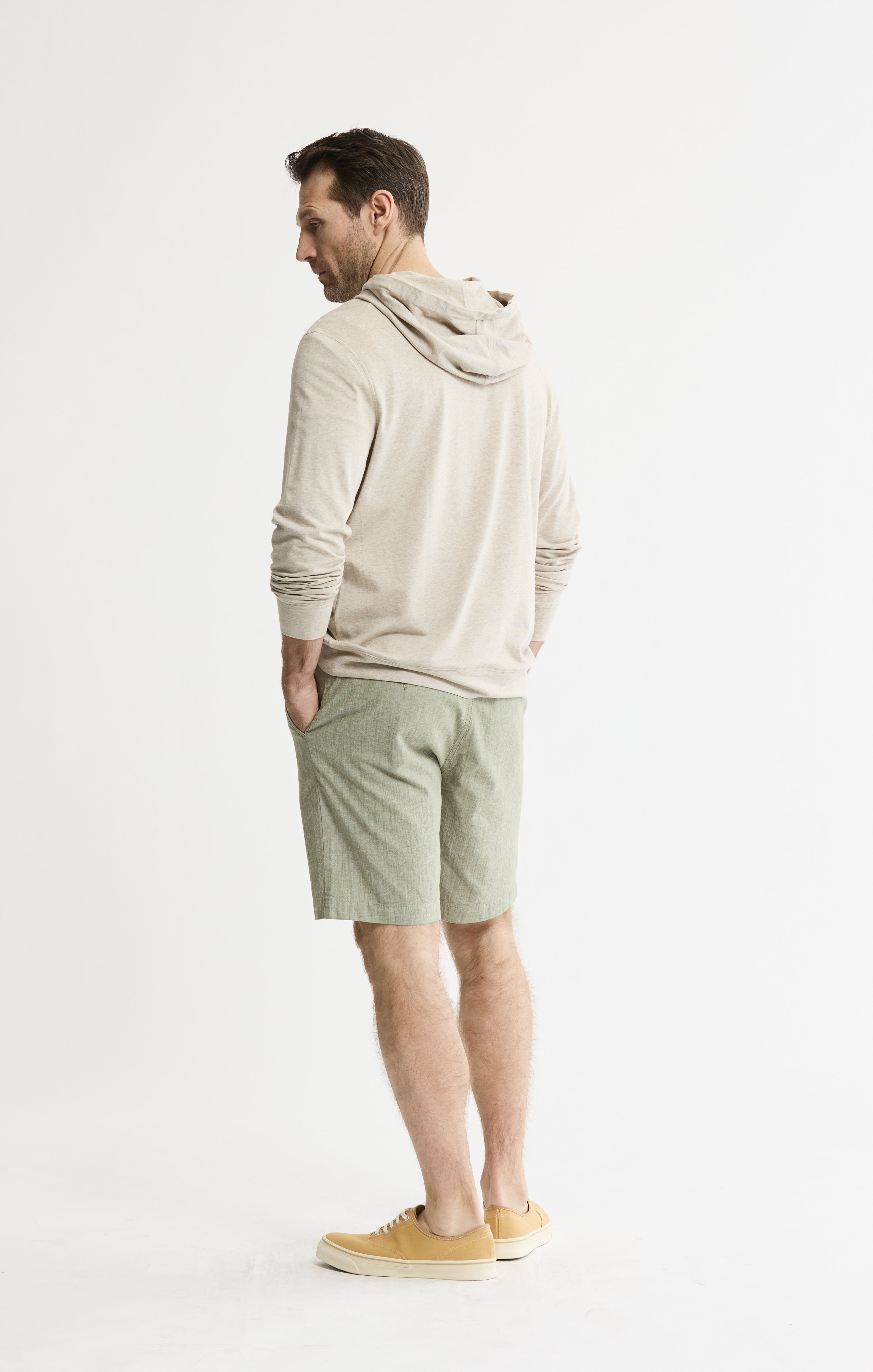 Men's Chambray Shorts | Stretch Chambray Denim Shorts | JACHS NY
