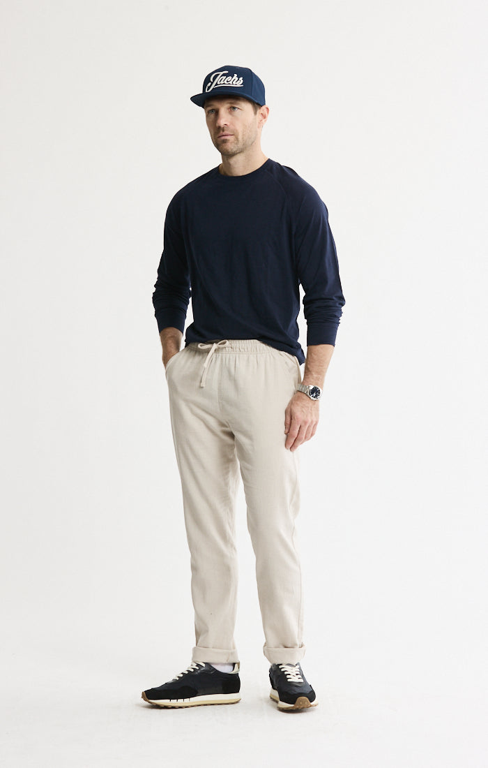 Linen Blend Drawstring Pants | Men's Pants | JACHS NY