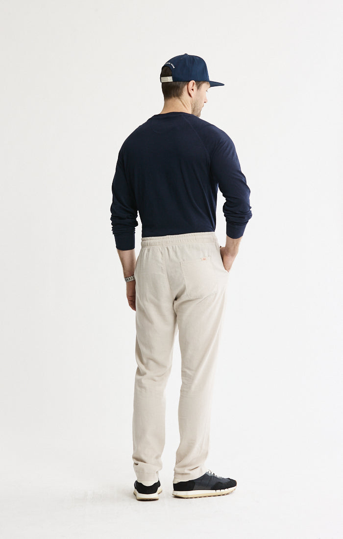 Linen Blend Drawstring Pants | Men's Pants | JACHS NY