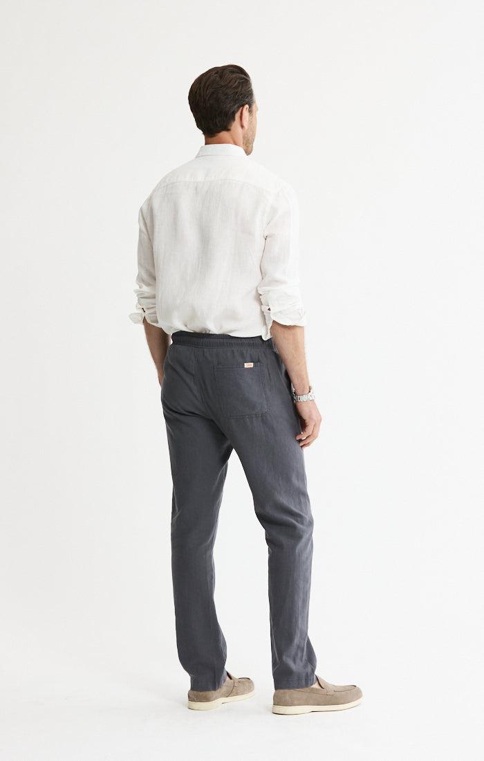 Linen Blend Drawstring Pants | Men's Pants | JACHS NY